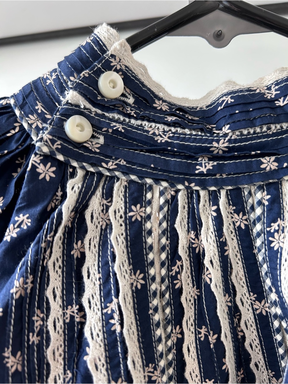 Doen blue ruffle dress M